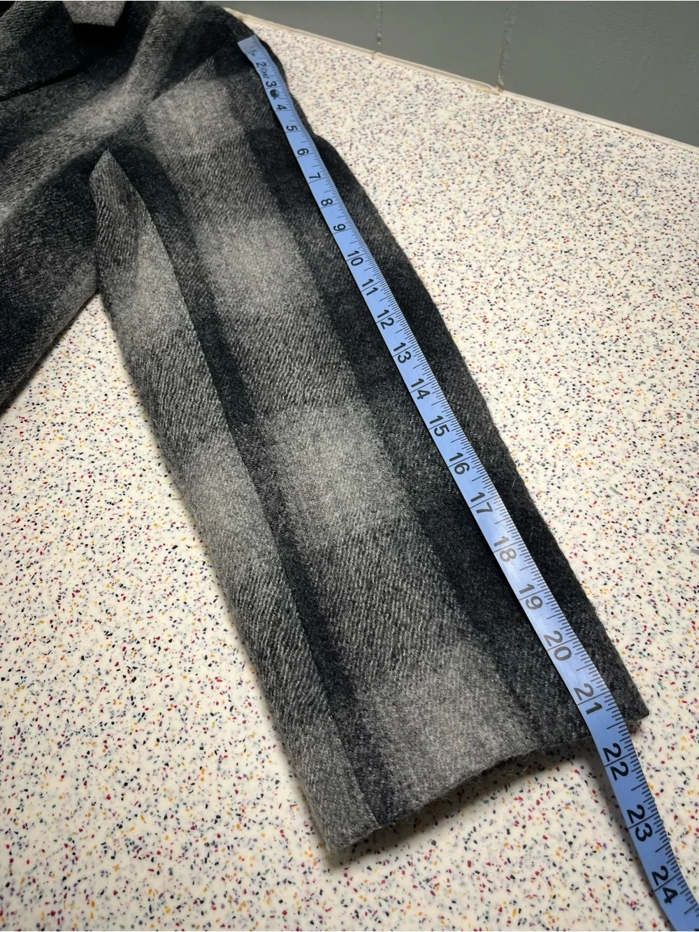 Madewell Oversized Dorset Blazer Buffalo Check Boiled Wool Gray Women’s Size M
